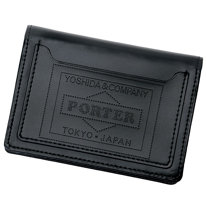 PS LEATHER WALLET GLASS LEATHER VER. CARD CASE | PORTER